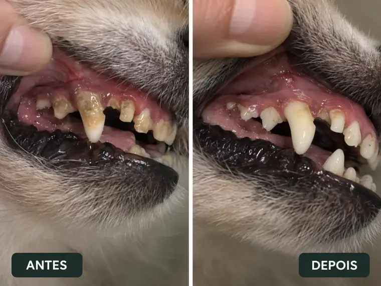Antes e depois com Dentaw